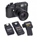 Fuji GSW 690 III Camera and 3 Exposure Meters