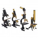 4 English Microscopes