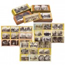 Approx. 200 Early Stereo Cards of England and America, c. 1860-8