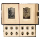 2 Small Ferrotype Albums, c. 1850-60