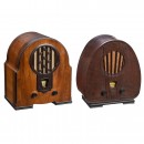 2 Philips Radio Receivers, c. 1933