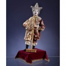 Rare Clown with Broom Automaton by Leopold Lambert, c. 1890