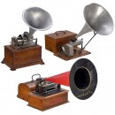 3 French Phonographs, c. 1900