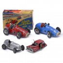 4 Tin Toy Cars, c. 1955