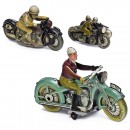 3 Tin Toy Motorcycles