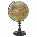 13-Inch German Terrestrial Globe by Peter Oester-gaard, c. 1903