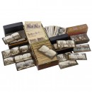 4 Stereo Cases and Stereocards, c. 1890