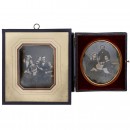 2 Beautiful Family Daguerreotypes