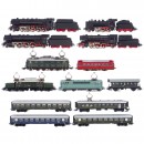 8 M?rklin Locomotives and 5 Carriages in Mint Condition, 1950s/6