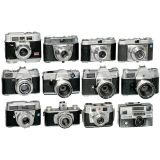 12部Kodak小型相机以及Instamatic相机