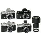 Icarex 35 CS PRO 相机以及3部其他型号的Icarex相机