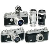 3台弗卡相机和镜头