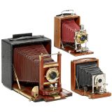 3台折叠相机-Century ,Lancaster,Gennert