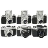 6台不同版本的爱克山泰相机