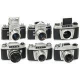 6台不同版本的爱克山泰相机