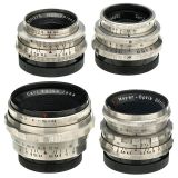 4支不同的爱克山泰镜头4 Exakta Lenses 40 mm (Various)