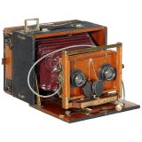 法国13 x 18 cm立体照相机, 约1900年