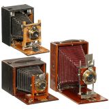3台可折叠相机, 约1900年