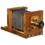湿板旅行相机12 x 12 cm, Carpentier制造, 约1865年