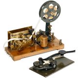 带Morse 键的电报机  1900年前后
