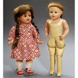 2 Dolls with Celluloid Heads    1930-1950年