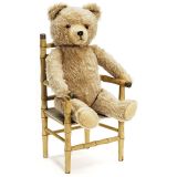 Teddy Bear on Doll's Chair     1950年前后