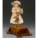 玩具音乐机 少女与木偶, 出自 Lambert, 约1895年