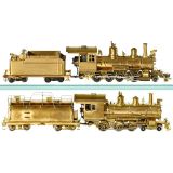 2辆美国黄铜蒸汽机车, 轨距：H0 n³
