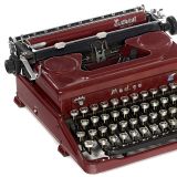 2台颜色不同的Everest Mod. 90 打字机（红色和绿色）, 1931年