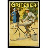 自行车广告宣传画Gritzner, 约1910年