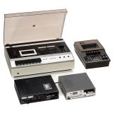 4台盒式磁带录音机, 约1980年
