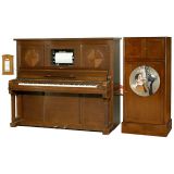 Hupfeld Animatic S 机械琴, 带打击乐器箱,约1925年