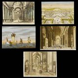 西洋镜图片5张 约1800年