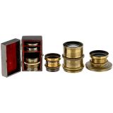 4 Brass Lenses, c. 1900