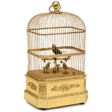 Coin-Activated Triple Singing Bird Automaton by Bontems, 1940s/5