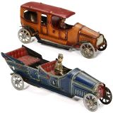 2 Penny Toy Cars, c. 1925