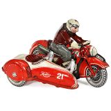 Huki Motorcycle with Detachable Sidecar, c. 1955