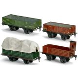 4 Gauge I Freight Wagons by Märklin, c. 1930
