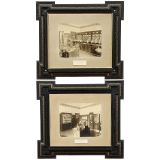 2 Framed Photographs of a Telephone Exchange Office, c. 1900