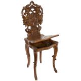 Black Forest Chair with Musical Movement, c. 1900