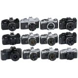 10 Olympus OM Cameras and Accessories