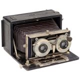 Stereo Camera with Folding-Bed Body (9 x 18), c. 1905
