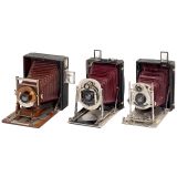3 Ernemann Cameras (9 x 12 cm)