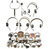 Large Group of Early Headsets
