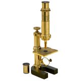 French Brass Compound Microscope, c. 1871