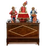 Rare 20-Key Barrel Organ with Three Monkey Automata by Théroude,