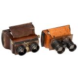 2 Brewster-Type Stereo Viewers, c. 1865