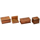 4 Reuge 50-Note Musical Boxes