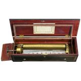 Key-Wind Forte Piano Musical Box by Langdorff, c. 1850