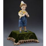 Musical Automaton Clown Taking Snuff by Adolph Müller, c. 1900